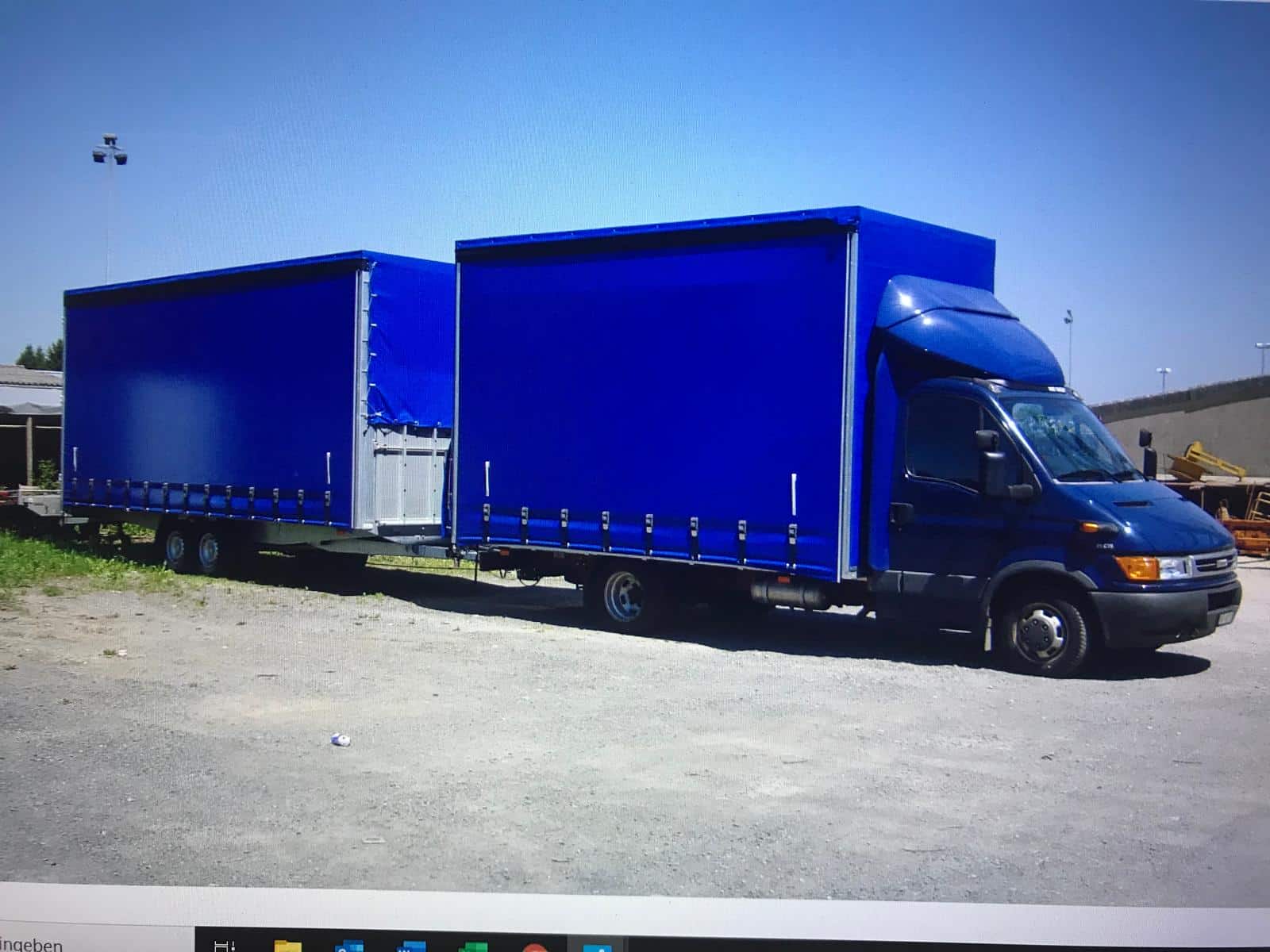 Anhängerzug Schiebeplane 3,5+3,5to