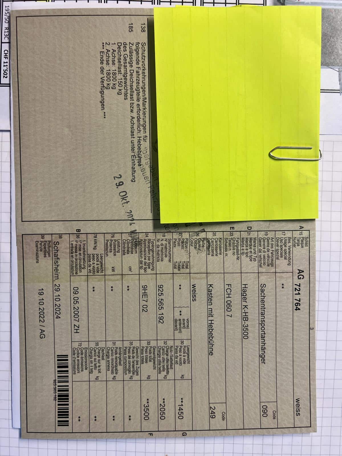 Ausweis City trailer 0625